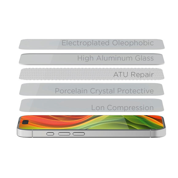 iPhone 17e / 16e / 14 / 13 / 13 Pro Mobile Origin Beskyttelsesglas - Case Friendly - 2 stk. - Gennemsigtig