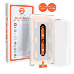 iPhone 14 Plus / 13 Pro Max Mobile Origin Beskyttelsesglas - Case Friendly - 2 stk - Gennemsigtig