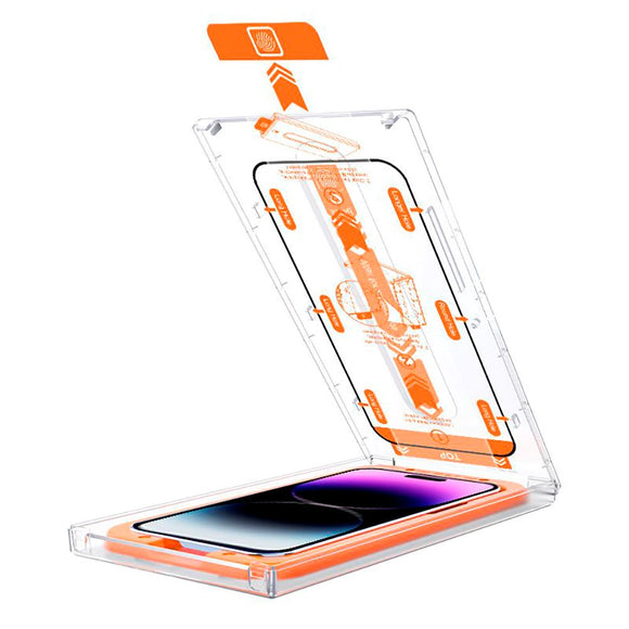 iPhone 11 / XR Mobile Origin Beskyttelsesglas - Case Friendly - 2 stk. - Sort Kant