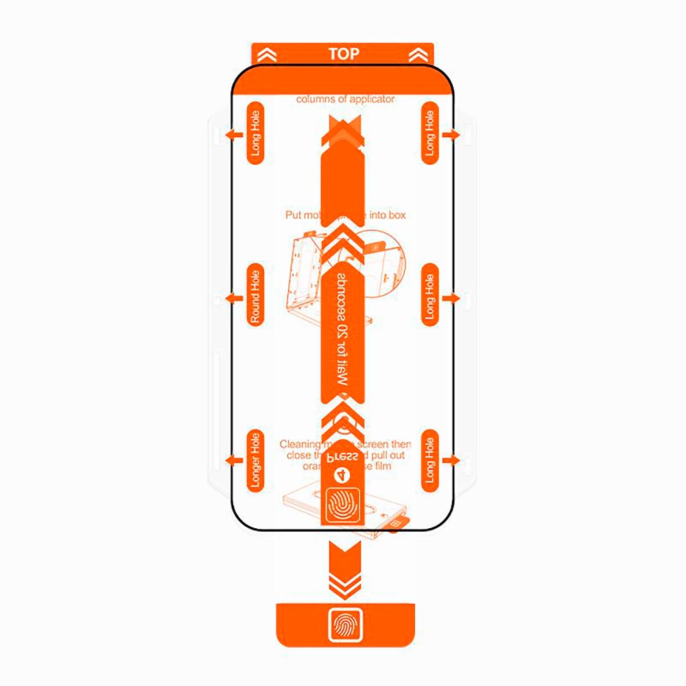 iPhone 11 / XR Mobile Origin Beskyttelsesglas - Case Friendly - 2 stk. - Sort Kant