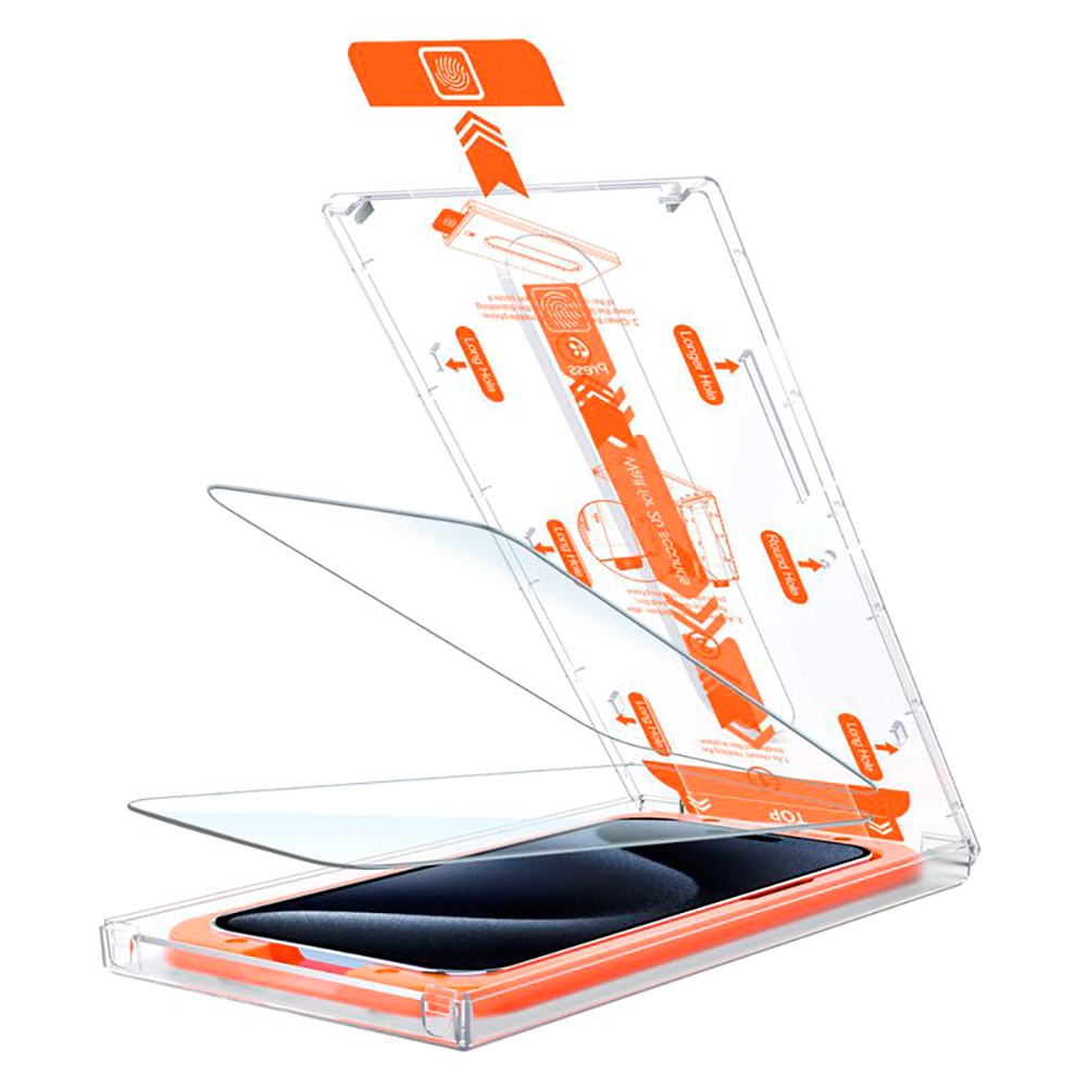 iPhone 15 / 15 Pro Mobile Origin Beskyttelsesglas - Case Friendly - 2 stk. - Gennemsigtig