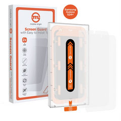 Samsung Galaxy S24+ (Plus) Mobile Origin Orange Screen Guard Beskyttelsesglas - 2 stk. - Gennemsigtig