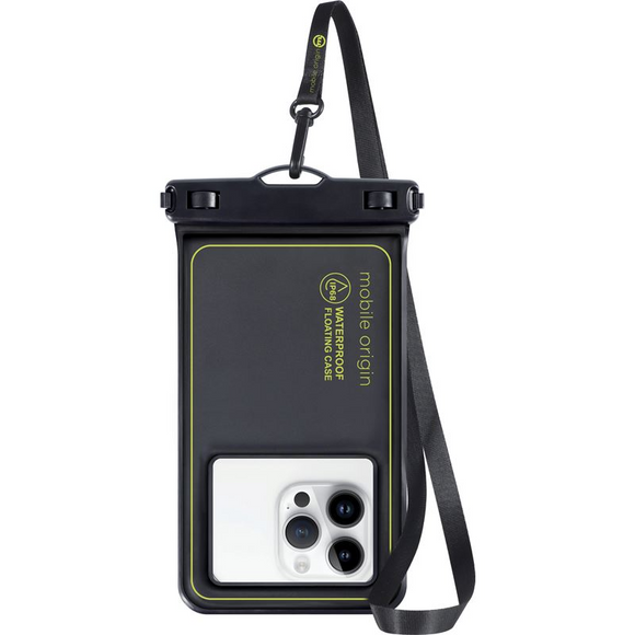 Mobile Origin Waterproof Floating Case 6.5" - Sort/Grøn