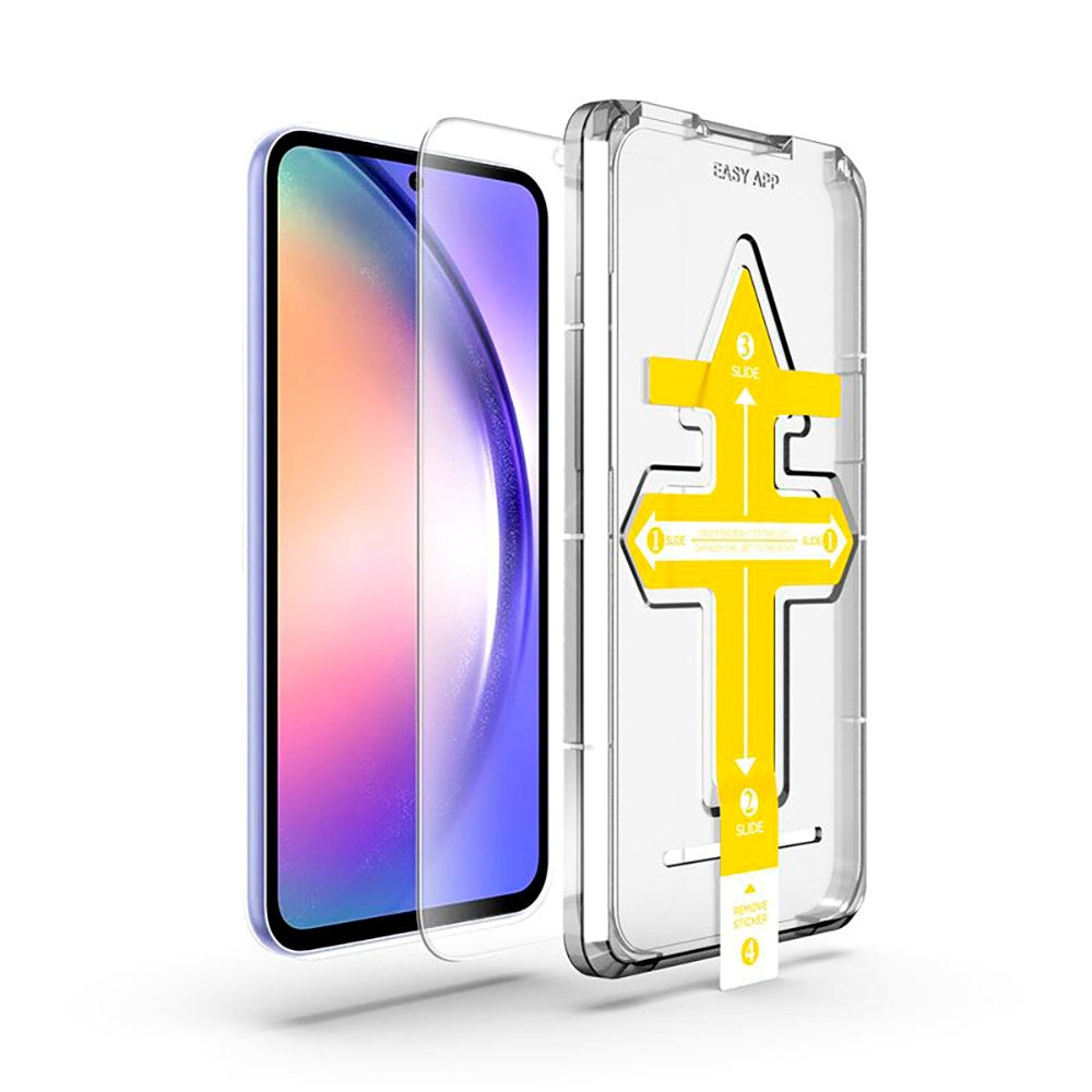 Samsung Galaxy A55 (5G) Mobile Origin Beskyttelsesglas - Case Friendly - Gennemsigtig