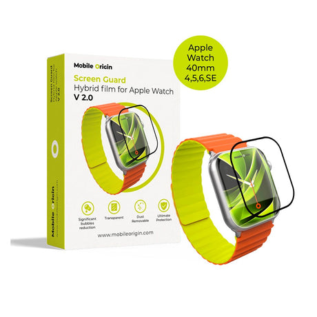 Apple Watch SE/6/5/4 (40mm) Mobile Origin Glas Skærmbeskyttelse - Gennemsigtig
