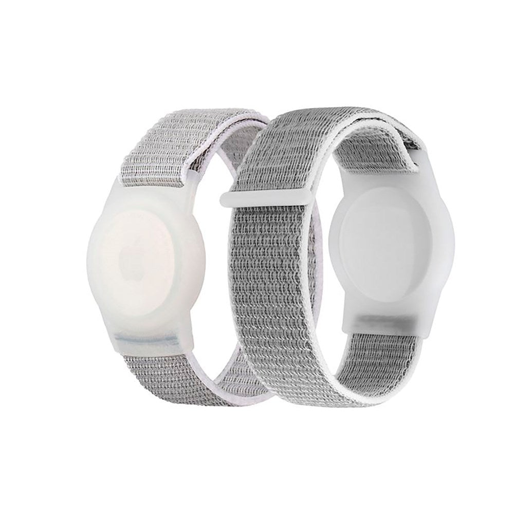 Apple AirTag 1. & 2. Gen. Nylon Beskyttelsescover m. Rem - Grå