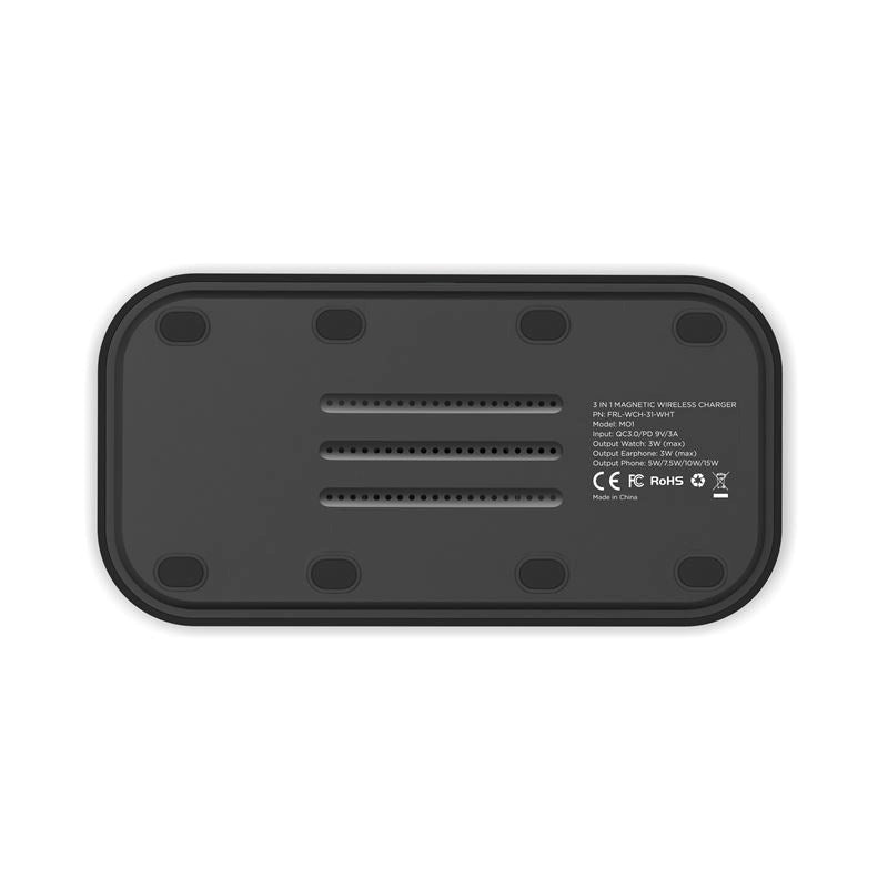 Mobile Origin 3-i-1 Trådløs Oplader - MagSafe Kompatibel - Sort