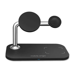 Mobile Origin 3-i-1 Trådløs Oplader - MagSafe Kompatibel - Sort