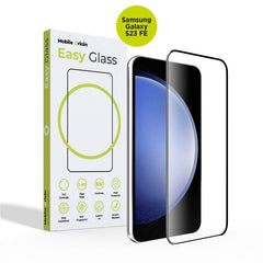 Samsung Galaxy S23 FE Mobile Origin EasyGlass Skærmbeskyttelsesglas - Gennemsigtig / Sort Kant