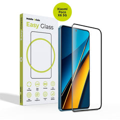 Xiaomi Poco X6 (5G) Mobile Origin EasyGlass Skærmbeskyttelsesglas - Gennemsigtig / Sort Kant