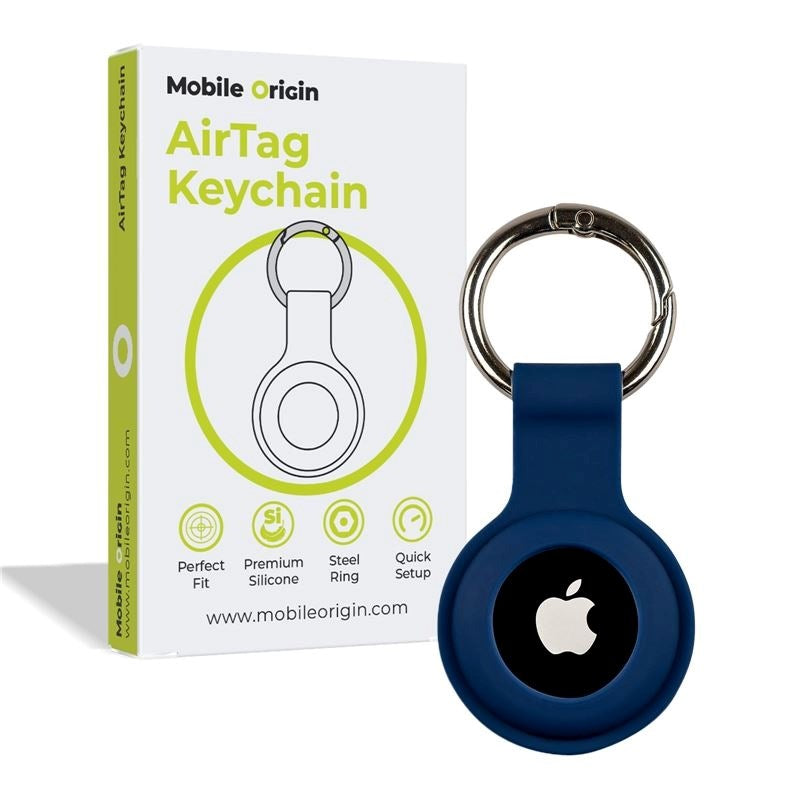 Mobile Origin AirTag 1. & 2. Gen. Nøglering - Blå