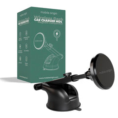Mobile Origin MO4 Trådløs Mobiloplader til Bil - 15W - MagSafe Kompatibel - Sort
