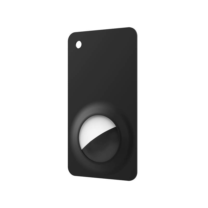 Mobile Origin AirTag 1. & 2. Gen. Kort m. Hul til Strop - Sort
