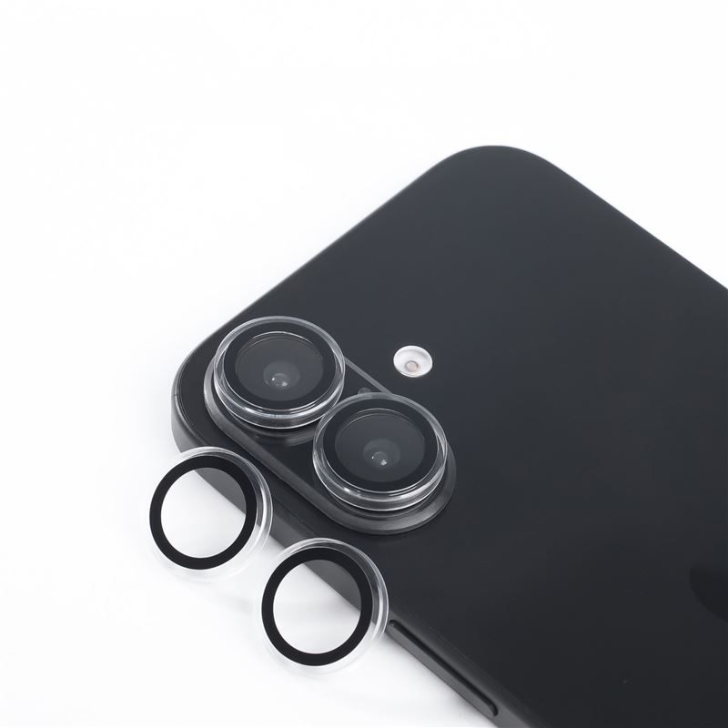 Mobile Origin iPhone 16 / 16 Plus Hærdet Glas Kamerabeskyttelse - Gennemsigtig