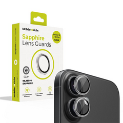 Mobile Origin iPhone 16 / 16 Plus Hærdet Glas Kamerabeskyttelse - Gennemsigtig