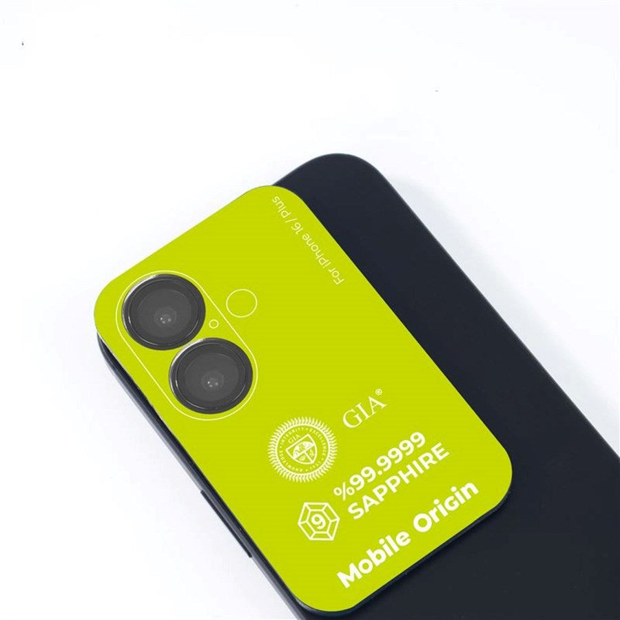 iPhone 16 / 16 Plus Mobile Origin Sapphire Kameralinsebeskyttelse - Sort