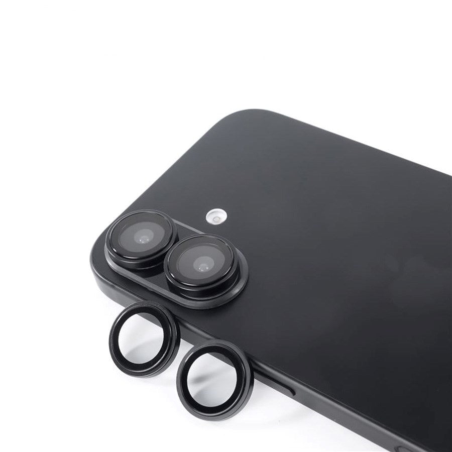 iPhone 16 / 16 Plus Mobile Origin Sapphire Kameralinsebeskyttelse - Sort