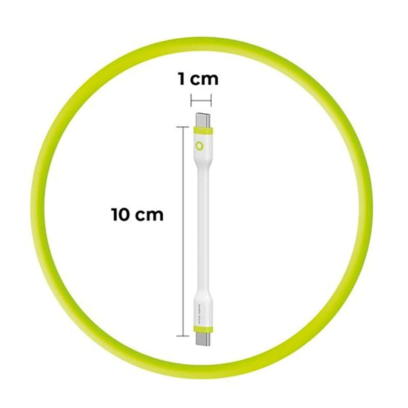 Mobile Origin 60W USB-C til USB-C Kabel 10 cm - Hvid
