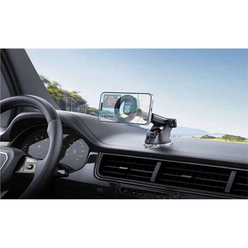Mobile Origin 2-i-1 Mobilholder til Bil - Instrumentbræt & Ventilationsrist - Sort