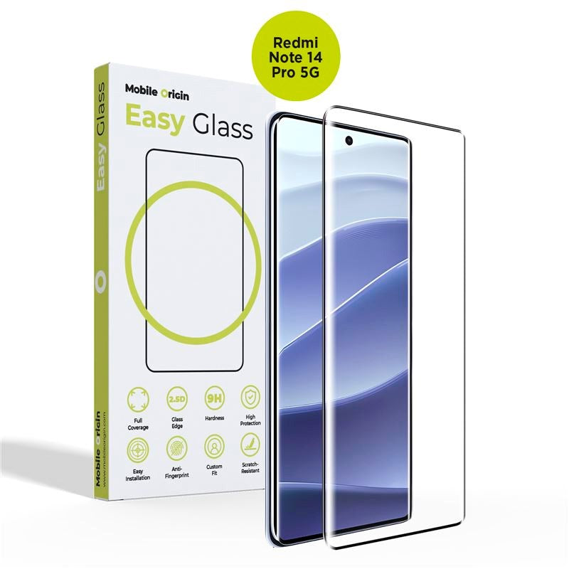 Xiaomi Redmi Note 14 Pro (5G) Mobile Origin EasyGlass Skærmbeskyttelsesglas - Gennemsigtig