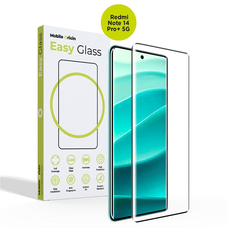 Xiaomi Redmi Note 14 Pro+ Mobile Origin EasyGlass Skærmbeskyttelsesglas - Gennemsigtig