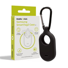 Mobile Origin Samsung Galaxy SmartTag2 Silikone Cover m. Karabinhage - Sort