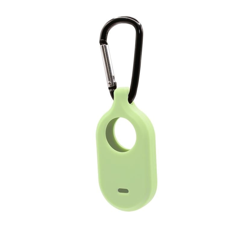 Mobile Origin Samsung Galaxy SmartTag2 Silikone Cover m. Karabinhage - Selvlysende Grøn