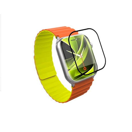 Mobile Origin Apple Watch 11 / 10 (46mm) Hybrid Beskyttelsesfilm - Gennemsigtig / Sort Kant
