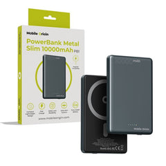 Mobile Origin Slim 10.000mAh Powerbank 20W m. USB-C - MagSafe Kompatibel - Grå