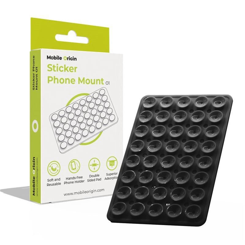 Mobile Origin Silikone Sugekop Mobilholder - Sort