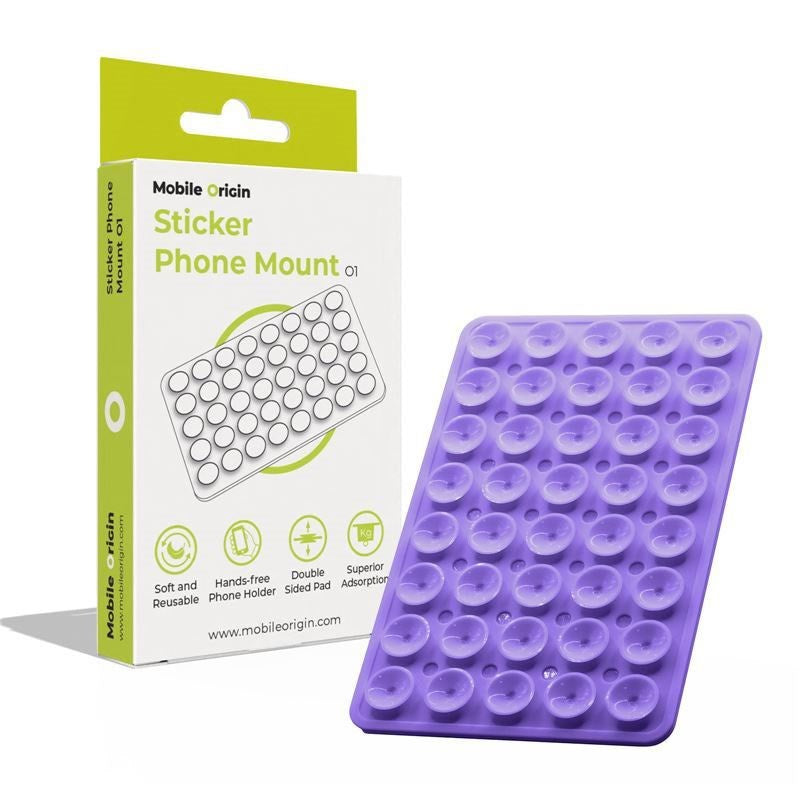 Mobile Origin Silikone Sugekop Mobilholder - Lilla