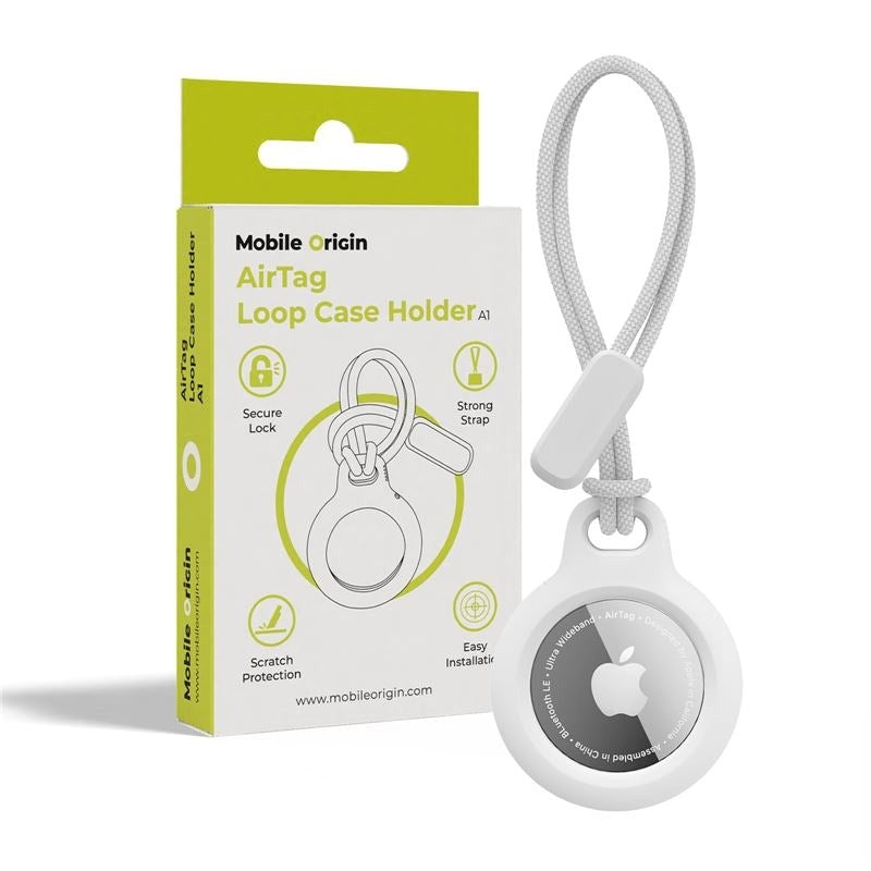 Mobile Origin AirTag 1. & 2. Gen. Loop Case - Hvid