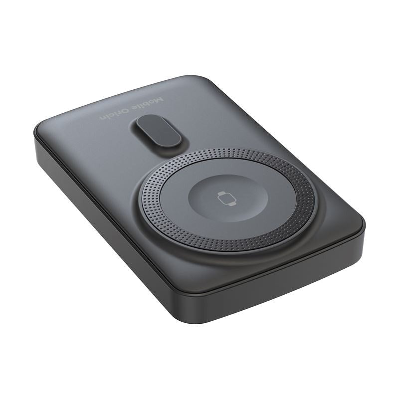 Mobile Origin 20W Powerbank til Smartphone & Apple Watch - 10.000mAh m. LCD-Display - USB-C Stik - Grå