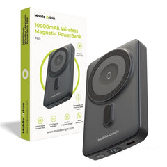 Mobile Origin 20W Powerbank til Smartphone & Apple Watch - 10.000mAh m. LCD-Display - USB-C Stik - Grå