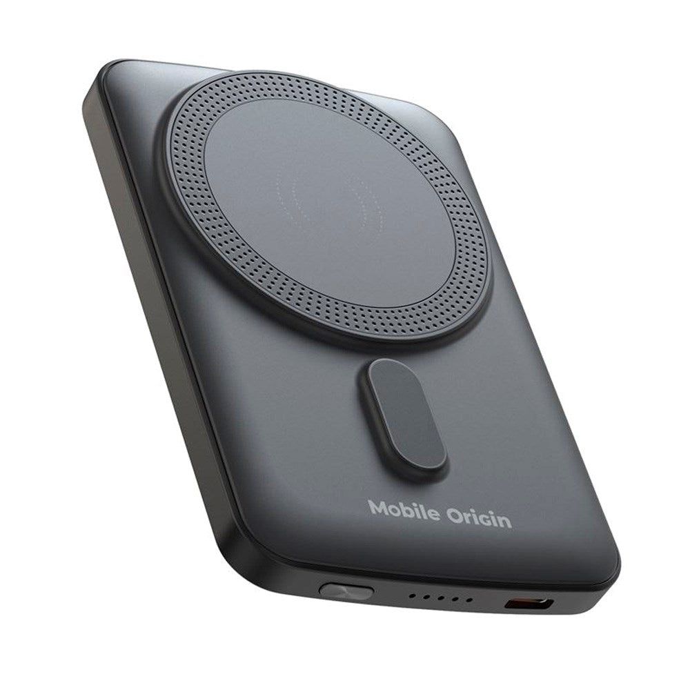 Mobile Origin 20W Powerbank 5000mAh m. LED-Display - USB-C Stik - Grå