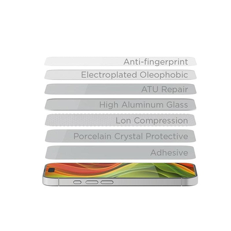 Samsung Galaxy Z Fold7 Mobile Origin EasyGlass Skærmbeskyttelsesglas - Gennemsigtig / Sort Kant