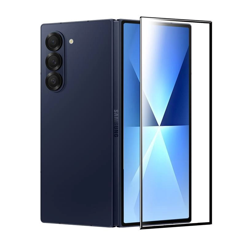 Samsung Galaxy Z Fold7 Mobile Origin EasyGlass Skærmbeskyttelsesglas - Gennemsigtig / Sort Kant