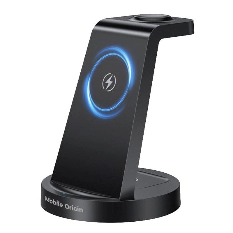 Mobile Origin 3-i-1 Qi2 Trådløs Oplader til Samsung - Sort