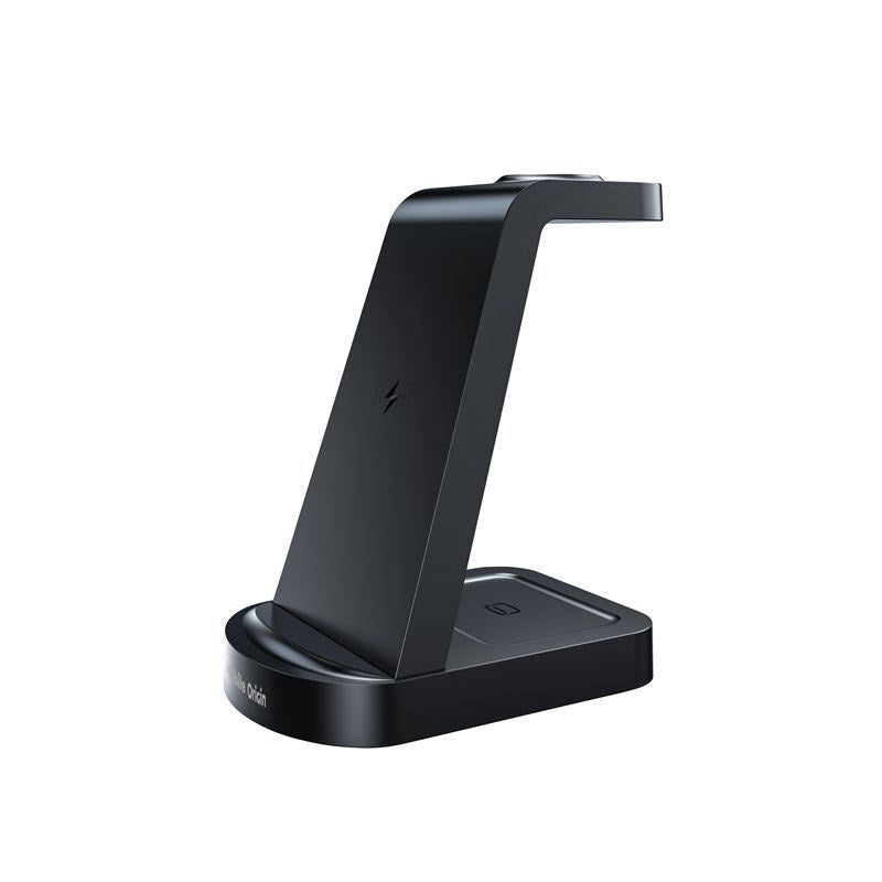 Mobile Origin 3-i-1 Trådløs Oplader - iPhone - Apple Watch - AirPods - MagSafe / Qi Kompatibel - Sort