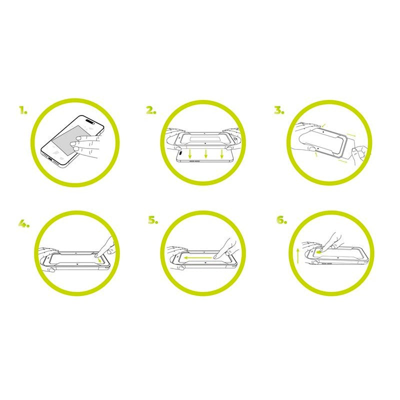 iPhone Air Mobile Origin Screen Guard Skærmbeskyttelsesglas m. Easy Applicator - Gennemsigtig