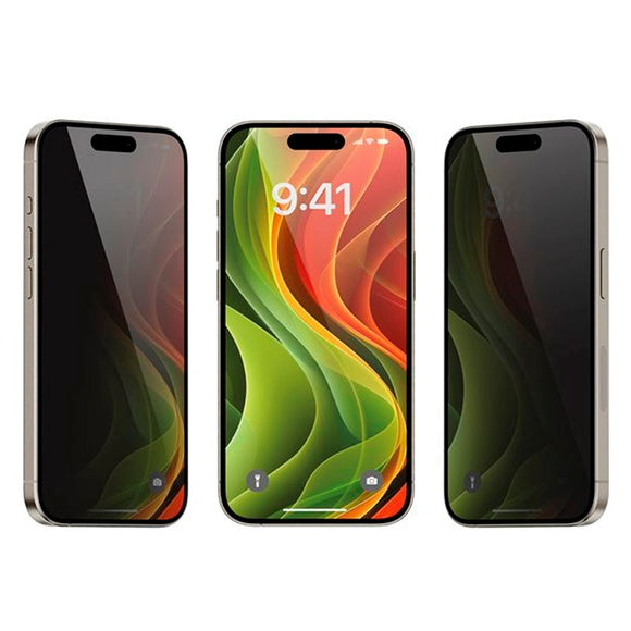 iPhone 17 Pro Mobile Origin Screen Guard Skærmbeskyttelse m. Monteringskasse - Privacy Funktion - 2 stk. - Gennemsigtig