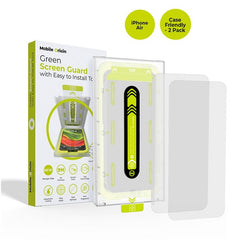 iPhone Air Mobile Origin Beskyttelsesglas inkl. Monteringskasse - Case Friendly - 2 stk. - Gennemsigtig