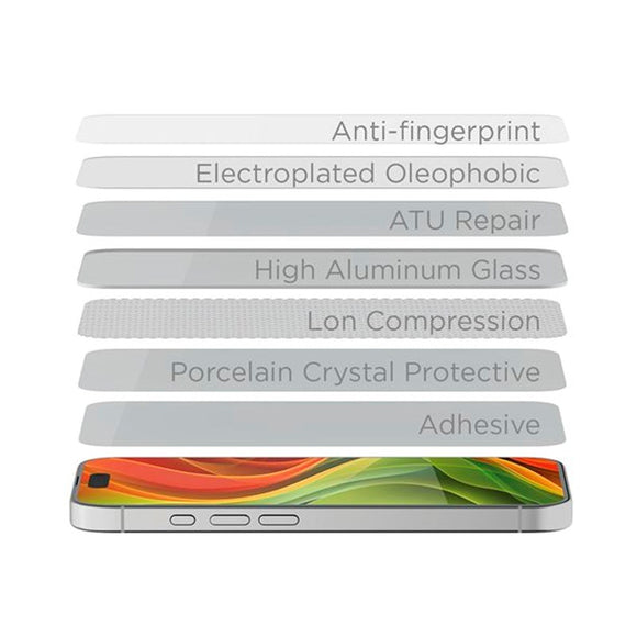 iPhone 17 Pro Mobile Origin Beskyttelsesglas inkl. Monteringskasse - Case Friendly - 2 stk. - Gennemsigtig