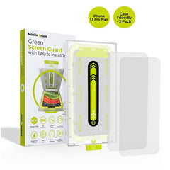 iPhone 17 Pro Max Mobile Origin Beskyttelsesglas inkl. Monteringskasse - Case Friendly - 2 stk. - Gennemsigtig