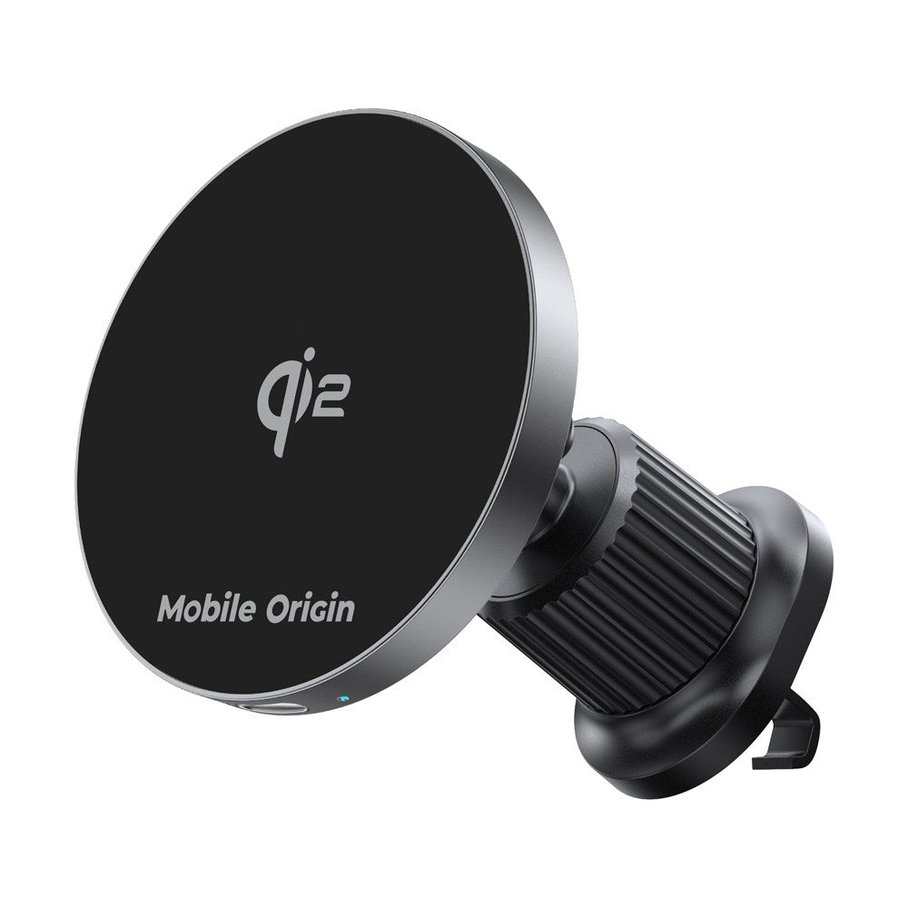 Mobile Origin Qi2 Trådløs Biloplader - MagSafe Kompatibel - Sort