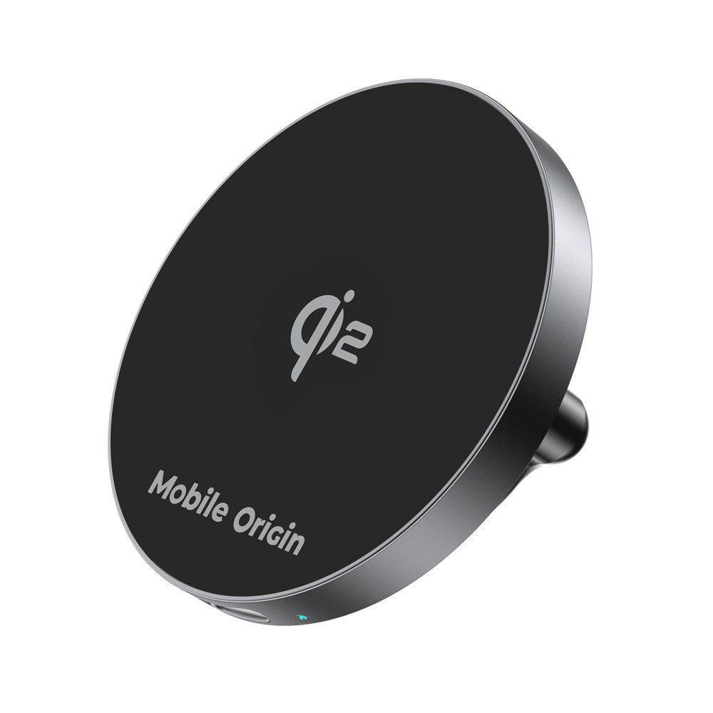 Mobile Origin Qi2 Trådløs Biloplader - MagSafe Kompatibel - Sort