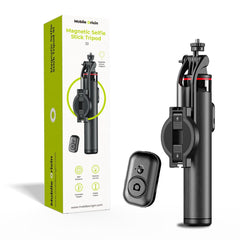 Mobile Origin 2-i-1 Magnetisk Tripod Selfie Stang - MagSafe Kompatibel - Sort