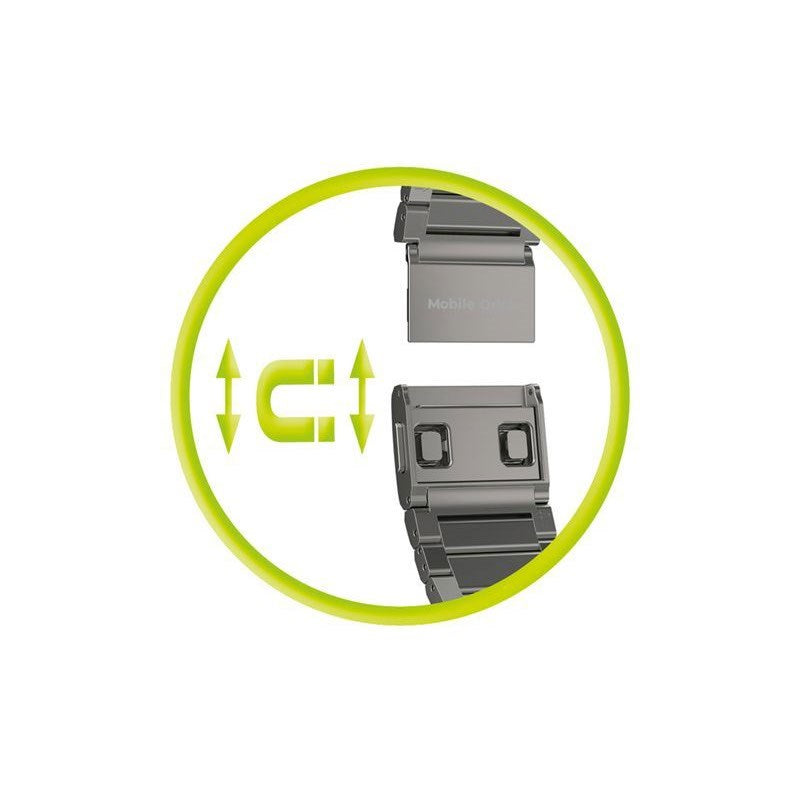 Apple Watch (42/44/SE/45/46/49mm) Mobile Origin Titanium Rem - Sølv