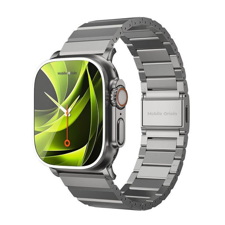 Apple Watch (42/44/SE/45/46/49mm) Mobile Origin Titanium Rem - Sølv