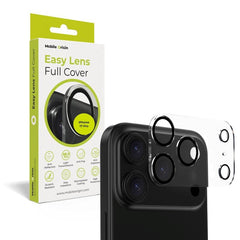 iPhone 17 Pro / 17 Pro Max Mobile Origin Hærdet Glas Kameralinsebeskyttelse - Gennemsigtig / Sort Kant